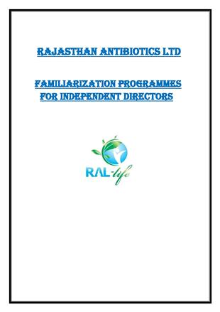 Familiarization Programme